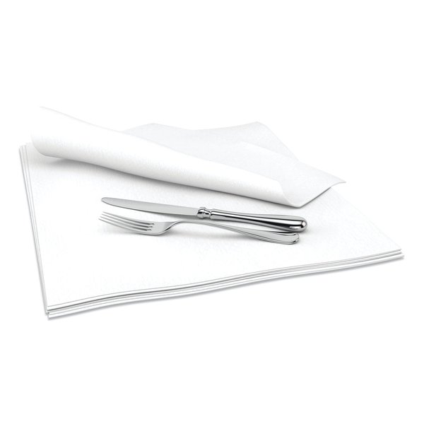 Cascades Pro Select Dinner Napkins, 1-Ply, 15" x 15", White, PK1000 N692